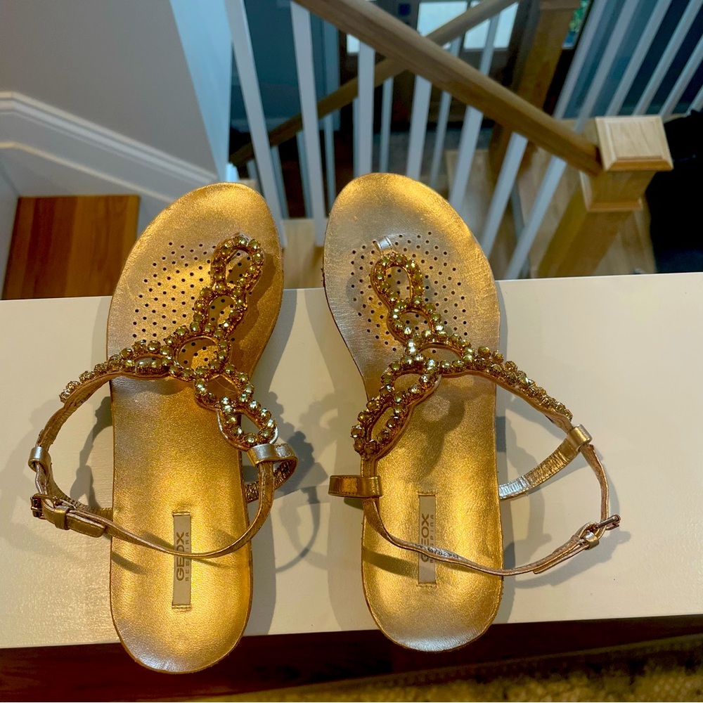Geox sandals with sparkle